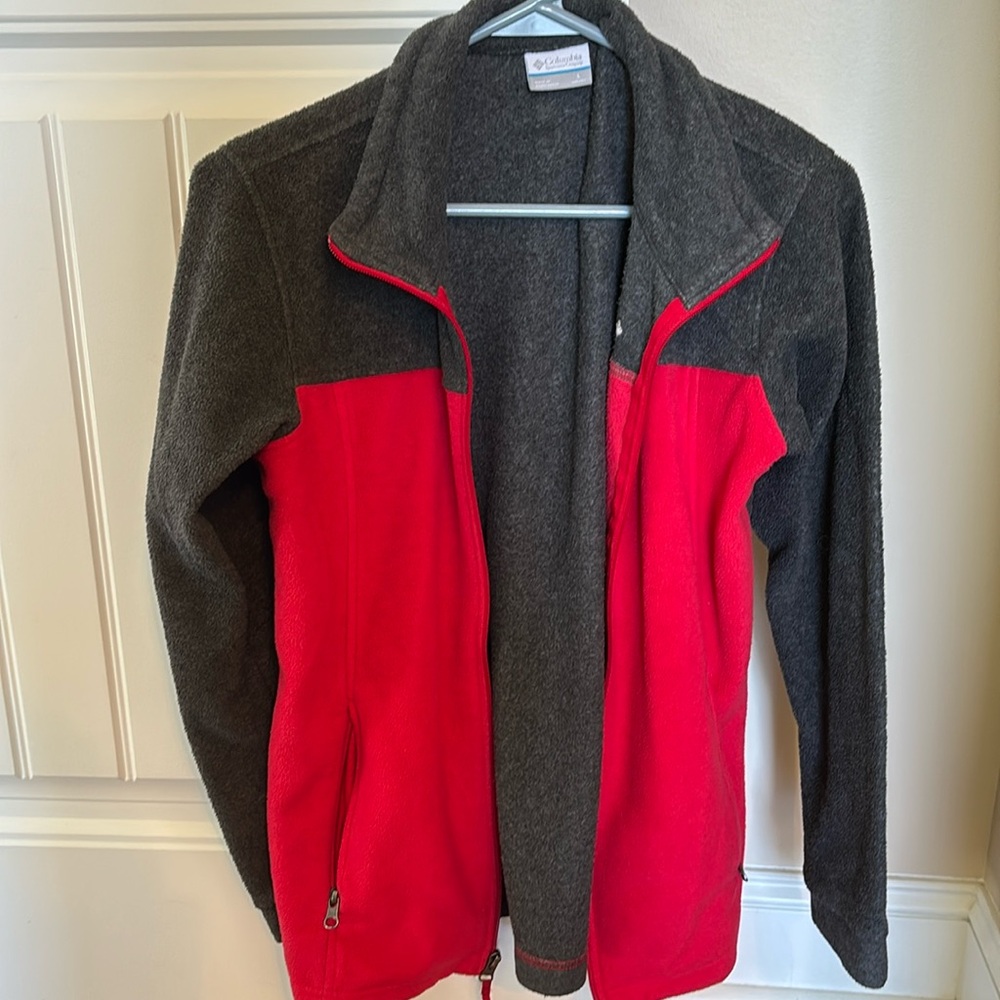 Boys fleece Columbia zip up jacket